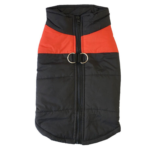 PolarPet puffer vest with built-in leash ring
